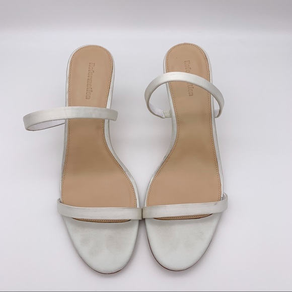 Reformation Madeline Satin Heeled Sandals - Picture 4 of 7